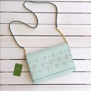 NWT Kate Spade Faye Drive Crossbody Bag in Mint Splash